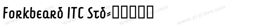 Forkbeard ITC Std字体转换